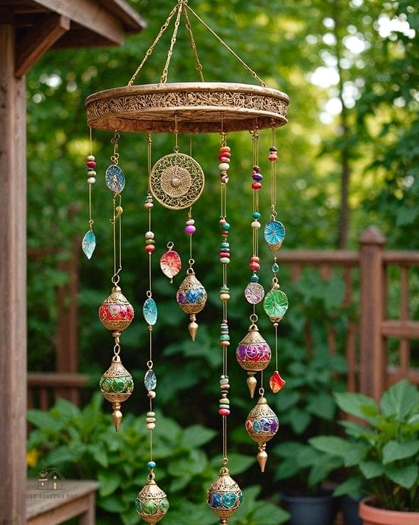 45 Brilliant Boho Garden Ideas to Copy Right Now 14 Wind Chimes and Bells in Multiple Metals