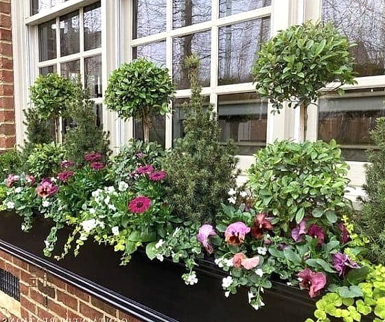 45 Gorgeous Front Yard Garden Ideas That Are Totally Doable 12 Window Box Style Planting Beds