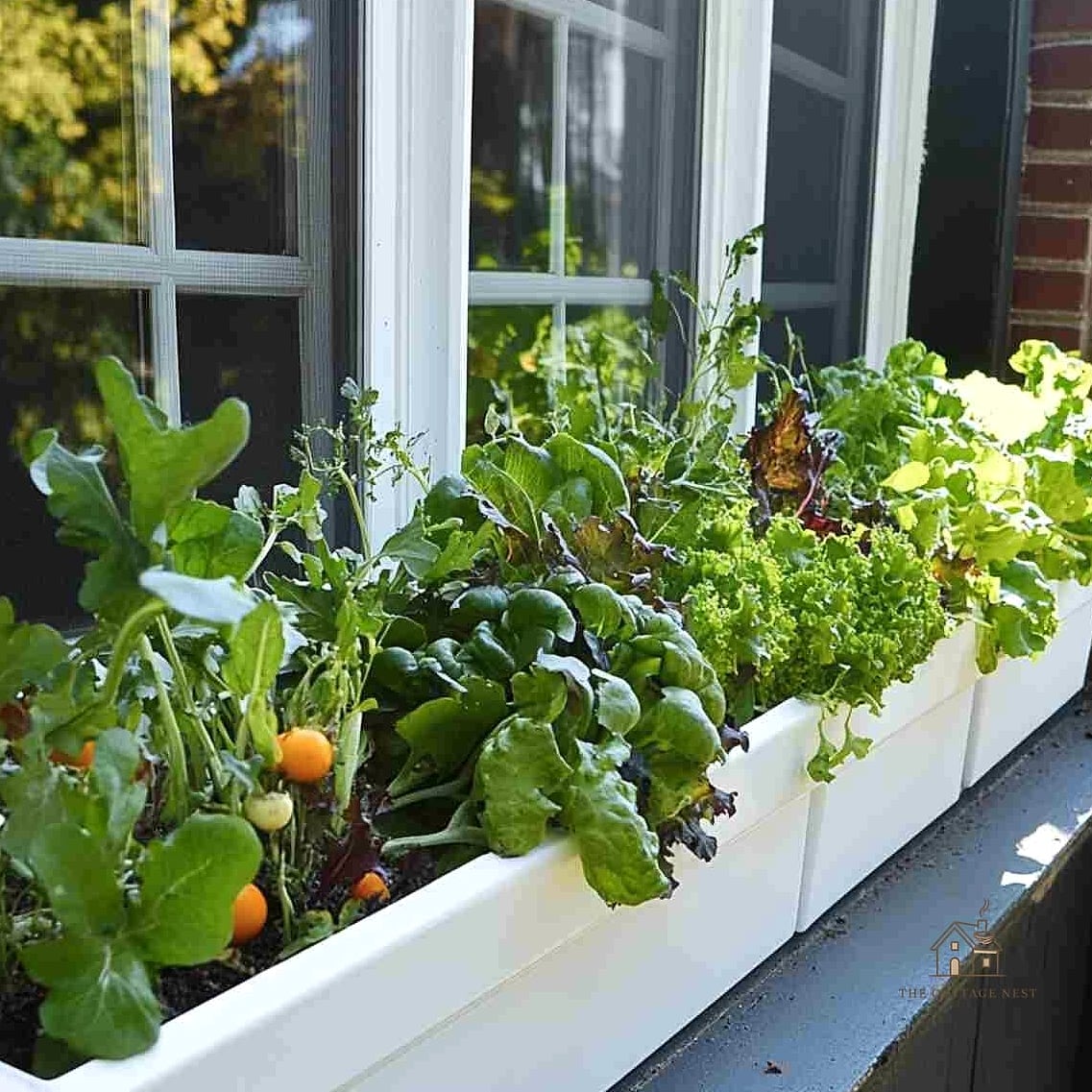 50 Clever Vegetable Garden Ideas for Every Style 16 Window Box Herbs