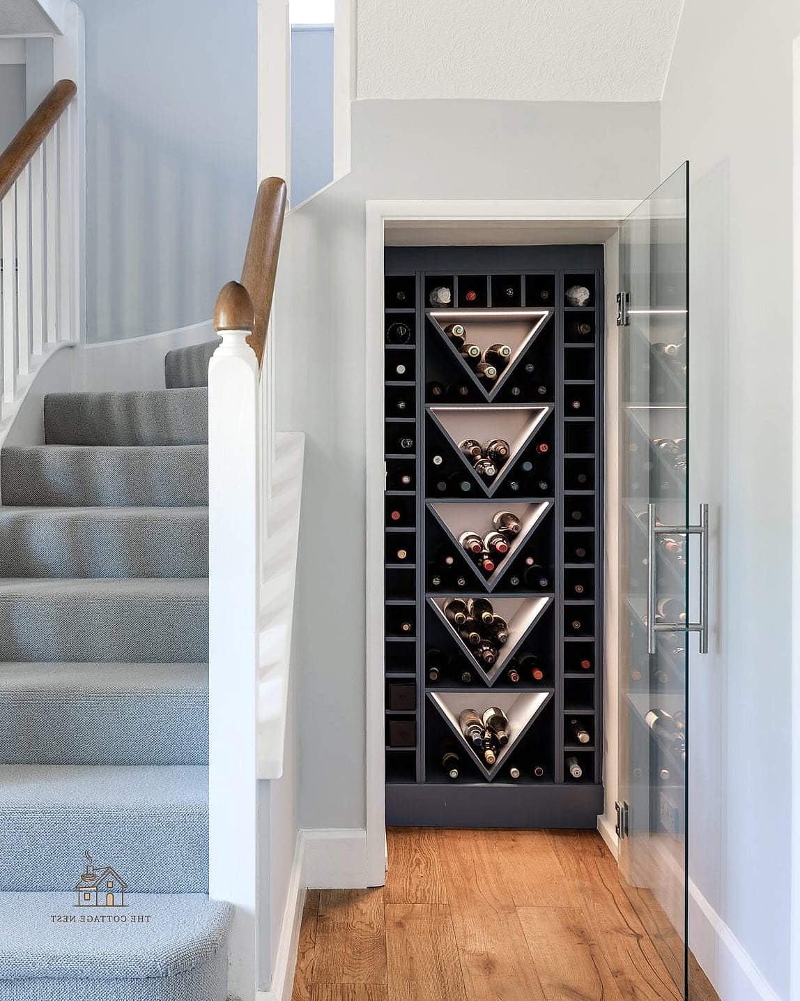 25 Gorgeous Under Stairs Ideas That Are Totally Doable 7 Wine Storage and Display