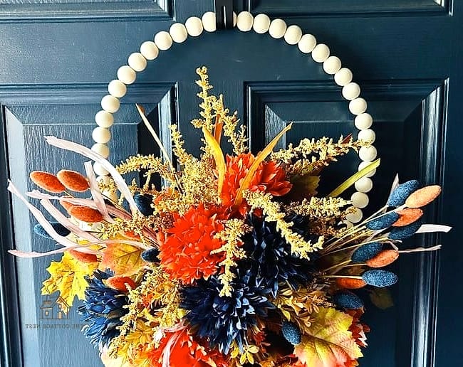 30 Dreamy Farmhouse Fall Decor Ideas to Try This Season 19 Wood Bead Garlands with Tassels