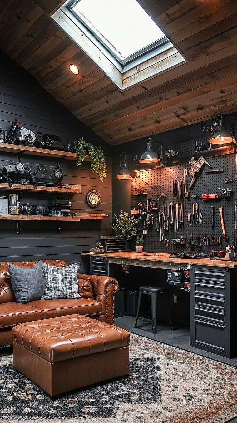 Wood-Paneled Accent Wall