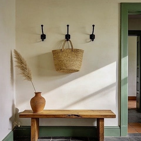 20 Cozy Apartment Entryway Ideas Worth Pinning 4 A Woven Basket for Shoes