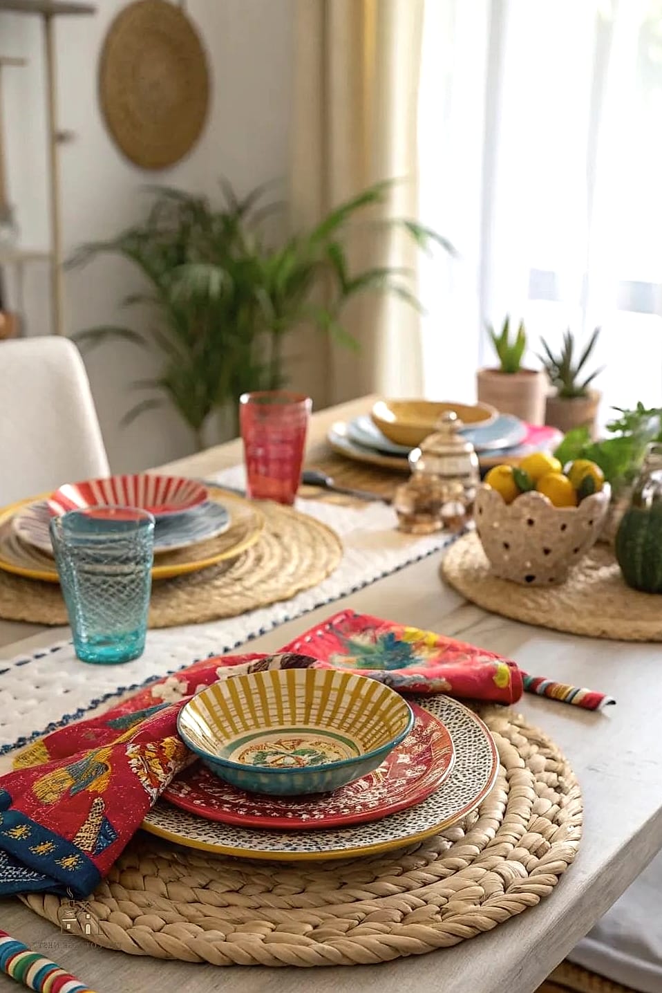 40 Cozy Boho Dining Room Decor Ideas Worth Pinning 33 Woven Charger Plates for Table Settings