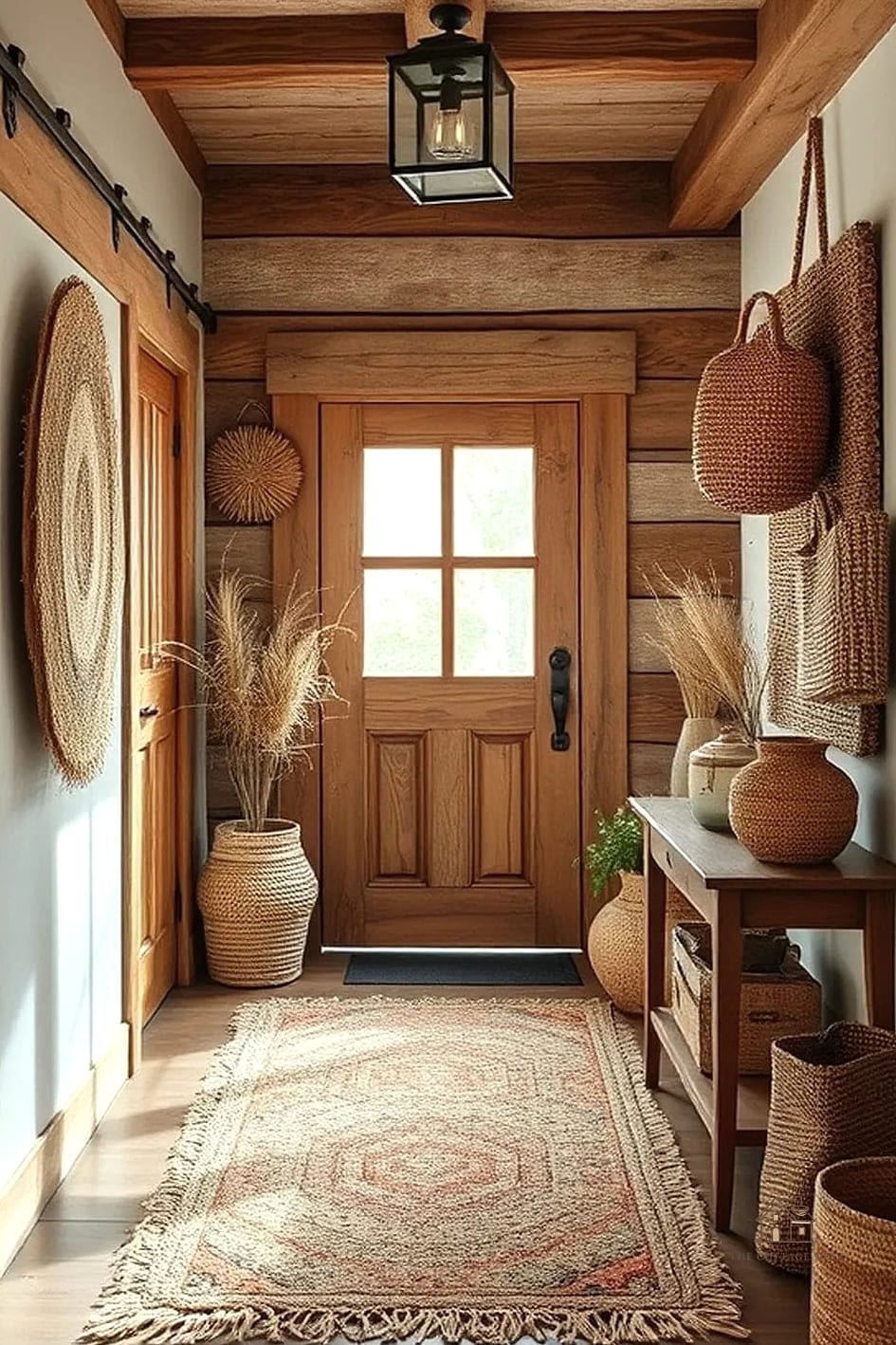 45 Stunning Garage Entryway Ideas You'll Absolutely Love 41 Woven Grass or Sisal Wallpaper