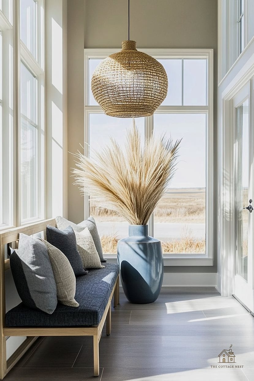 Woven Pendant Light Shade Cover