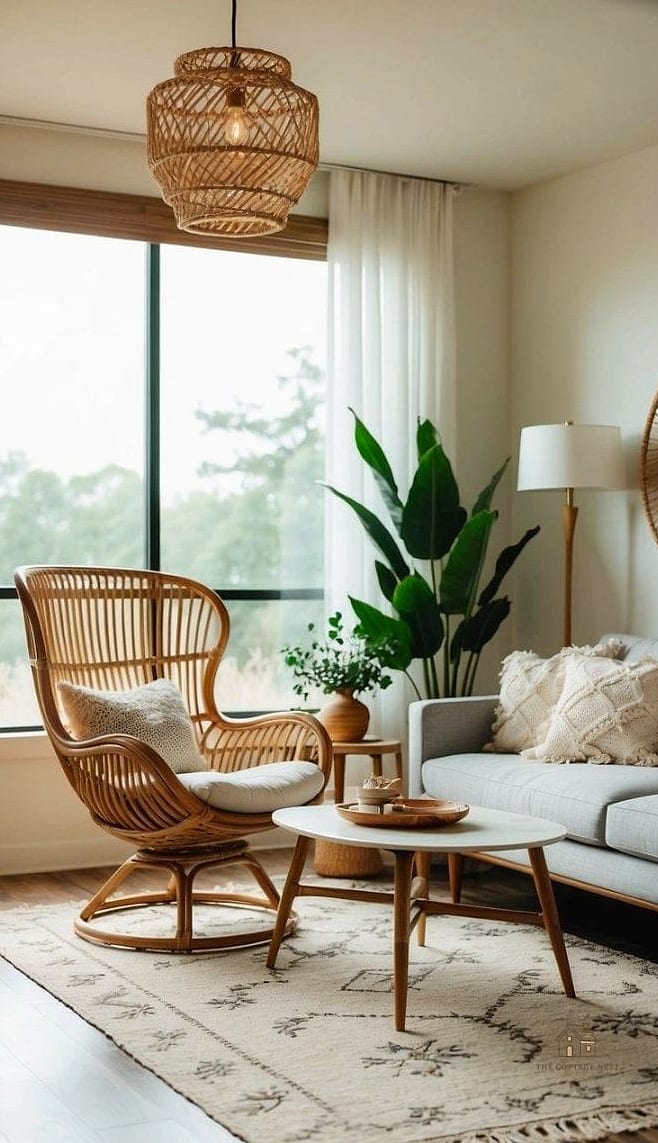 Woven Rattan Dining Chairs