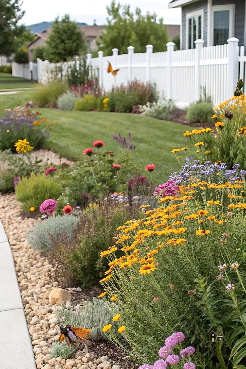 Xeriscape-Friendly Native Plant Bed