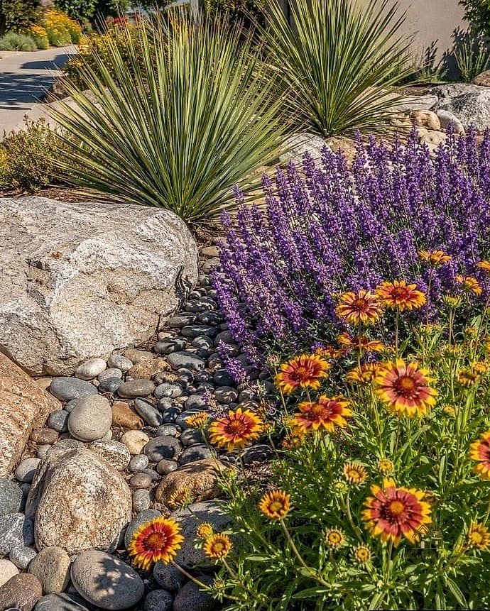 Xeriscape-Inspired Desert Bed